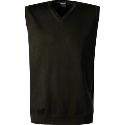 OLYMP Pullunder Modern Fit 0150/50/68 Merinowolle waschbar, Schwarz 4 OLYMP Pullunder Modern Fit 0150/50/68 Merinowolle waschbar, Schwarz – Bild 2