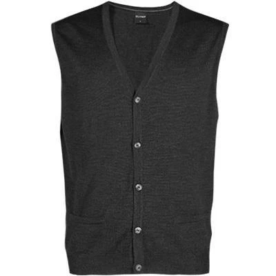 OLYMP Weste Modern Fit 0150/55/69 Strickweste, Merinowolle, Graphit 3 OLYMP Weste Modern Fit 0150/55/69 Strickweste, Merinowolle, Graphit