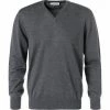 Gran Sasso V-Pullover 55115/14200/098 Merinowolle, Graphit meliert, Anthrazit -striangebote 12801 norm