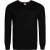OLYMP V-Pullover 0151/10/68 Casual Body Fit, Merinowolle-Seide, Schwarz -striangebote 138618 norm