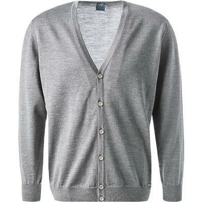 OLYMP Cardigan Modern Fit 0150/30/63 Merinowolle extrafein, Silbergrau meliert, Silbergrau 4 OLYMP Cardigan Modern Fit 0150/30/63 Merinowolle extrafein, Silbergrau meliert, Silbergrau – Bild 2