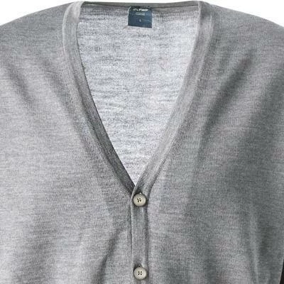 OLYMP Cardigan Modern Fit 0150/30/63 Merinowolle extrafein, Silbergrau meliert, Silbergrau 5 OLYMP Cardigan Modern Fit 0150/30/63 Merinowolle extrafein, Silbergrau meliert, Silbergrau – Bild 3