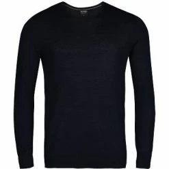 OLYMP Pullover 0151/11/18 Merinowolle-Seide, Marine