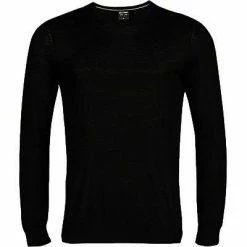 OLYMP Pullover 0151/11/68 Merinowolle-Seide, Schwarz