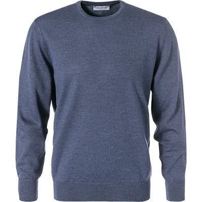 Gran Sasso RH Pullover 55167/14200/597 Merinowolle, Blau meliert, Blau 3 Gran Sasso RH Pullover 55167/14200/597 Merinowolle, Blau meliert, Blau