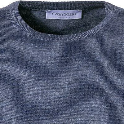 Gran Sasso RH Pullover 55167/14200/597 Merinowolle, Blau meliert, Blau 4 Gran Sasso RH Pullover 55167/14200/597 Merinowolle, Blau meliert, Blau – Bild 2