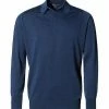 John Smedley Polo Pullover Dorset indigo Easy Fit, Merino Extrafine -striangebote 143379 norm