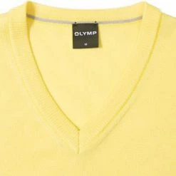 OLYMP Casual Modern Fit V-Pullover 0150/10/51 Merinowolle, Gelb -striangebote 147727 norm2