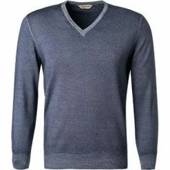 Gran Sasso V-Pullover 55115/22792/706 Schurwolle, Tintenblau meliert, Tintenblau -striangebote 166430 norm