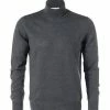 Gran Sasso Rolli 55157/14290/098 Rollkragenpullover, Merinowolle, Anthrazit