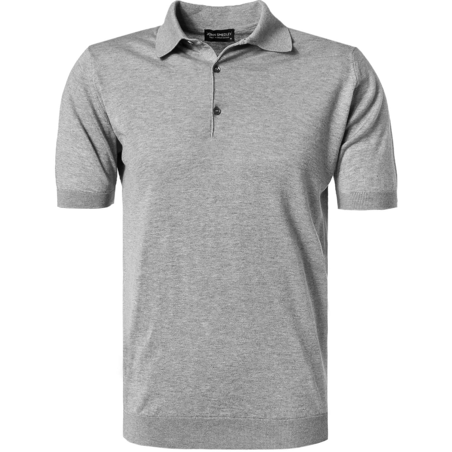 John Smedley Pullover Adrian/silver Standard Fit, Sea Island Cotton, Silbergrau meliert 3 John Smedley Pullover Adrian/silver Standard Fit, Sea Island Cotton, Silbergrau meliert