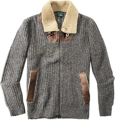 Henry Cotton's Cardigan 9407301/94509/998 Mikrofaser, Grau 3 Henry Cotton's Cardigan 9407301/94509/998 Mikrofaser, Grau