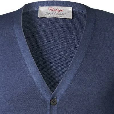 Gran Sasso Cardigan 58101/22793/706 Merinowolle, Jeansblau , Jeansblau 4 Gran Sasso Cardigan 58101/22793/706 Merinowolle, Jeansblau , Jeansblau – Bild 2