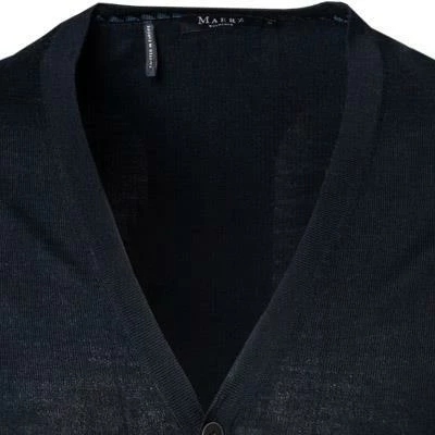 Maerz Cardigan 505800/399 Schurwolle, Dunkelblau 4 Maerz Cardigan 505800/399 Schurwolle, Dunkelblau – Bild 2