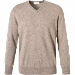 Gran Sasso V-Pullover 55115/15590/030 Reines Kaschmir, Beige meliert, Beige