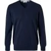 Gran Sasso V-Pullover 55115/15590/598 Reines Kaschmir, Marine -striangebote 254462 norm