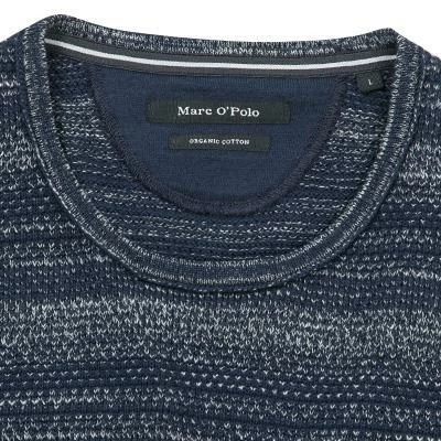 Marc O'Polo Pullover M27/5159/60154/886 Baumwolle, Blau meliert, Blue dust 4 Marc O'Polo Pullover M27/5159/60154/886 Baumwolle, Blau meliert, Blue dust – Bild 2