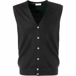 Gran Sasso Weste 58182/14296/099 Strickweste, Schurwolle, Schwarz