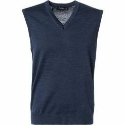 Maerz V-Pullunder 460000/353 Schurwolle, Nachtblau