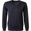 Maerz V-Pullover 490400/353 Merinowolle, Dunkelblau meliert, Rauchblau -striangebote 274040 norm
