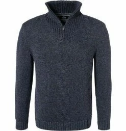 RAGMAN Troyer 502662/170 Baumwolle, Dunkelblau meliert, Blau-grau meliert