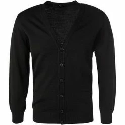 Maerz Cardigan 580100/595 Merino-Schurwolle, Schwarz