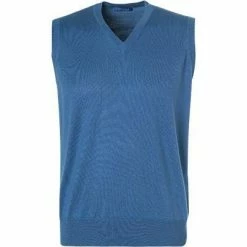 Cipriani Pullunder BR33/3666/486 Seide-Baumwolle, Blau, Navy