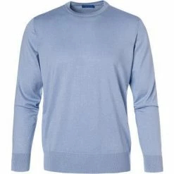 Cipriani Pullover BR33/3661/573 Seide-Baumwolle, Hellblau