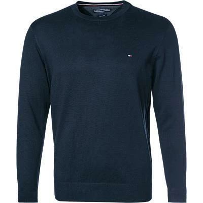 Tommy Hilfiger Pullover MW0MW04978/403 Baumwolle-Seide, Nachtblau 3 Tommy Hilfiger Pullover MW0MW04978/403 Baumwolle-Seide, Nachtblau