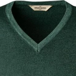 Gran Sasso V-Pullover 55115/22792/606 Schurwolle, Dunkelgrün meliert, Dunkelgrün -striangebote 298367 norm2