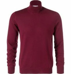 Gran Sasso Rolli 55157/14290/285 Rollkragenpullover, Merinowolle, Bordeaux