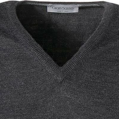 Gran Sasso Pullunder 55127/14290/098 Schurwolle, Anthrazit meliert, Anthrazit 4 Gran Sasso Pullunder 55127/14290/098 Schurwolle, Anthrazit meliert, Anthrazit – Bild 2