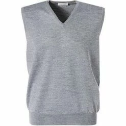 Gran Sasso Pullunder 55127/14290/071 Schurwolle, Grau meliert, Grau