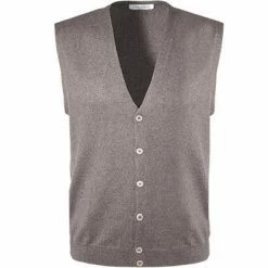 Gran Sasso Weste 58182/14296/140 Strickweste, Schurwolle, Greige, Cappuccino