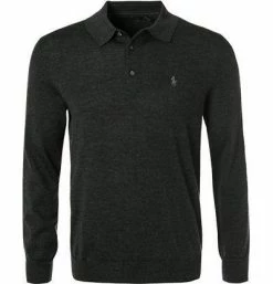 Polo Ralph Lauren Pullover 710716489/002 Merinowolle, Anthrazit meliert, Dunkelgrau meliert