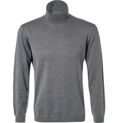 RAGMAN Pullover 240870/015 Rollkragenpullover, Merinowolle, Hellgrau meliert, Mittelgrau 3 RAGMAN Pullover 240870/015 Rollkragenpullover, Merinowolle, Hellgrau meliert, Mittelgrau