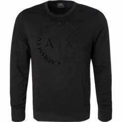 ARMANI EXCHANGE Sweatshirt 8NZM87/Z9N1Z/1200 Mikrofaser, Schwarz