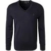 Polo Ralph Lauren Pullover 710714347/004 Slim Fit, Merinowolle waschbar, Dunkelblau, Nachtblau -striangebote 309483 norm