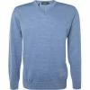Maerz V-Pullover 490400/316 Merinowolle, Hellblau meliert, Kornblumenblau -striangebote 310980 norm