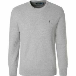 Polo Ralph Lauren Pullover 710680593/010 Pima Baumwolle, Hellgrau meliert, Grau