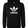 adidas ORIGINALS Trefoil Hoodie black DT7964 Baumwolle, Schwarz