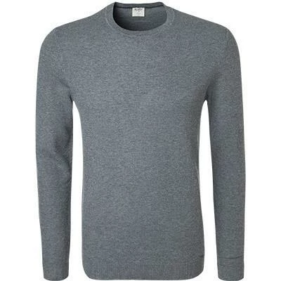OLYMP Level Five Body Fit Pullover 0152/11/63 Baumwolle, Grau meliert, Silbergrau 3 OLYMP Level Five Body Fit Pullover 0152/11/63 Baumwolle, Grau meliert, Silbergrau