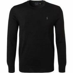 Polo Ralph Lauren Pullover 710714346/001 Slim Fit, Merinowolle waschbar, Schwarz