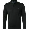 Polo Ralph Lauren Pullover 710716489/003 Polo-Shirt, Merinowolle waschbar, Schwarz -striangebote 327482 norm