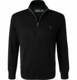Polo Ralph Lauren Zip Cardigan 710716745/001 Merinowolle, Schwarz