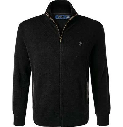 Polo Ralph Lauren Zip Cardigan 710716745/001 Merinowolle, Schwarz 3 Polo Ralph Lauren Zip Cardigan 710716745/001 Merinowolle, Schwarz