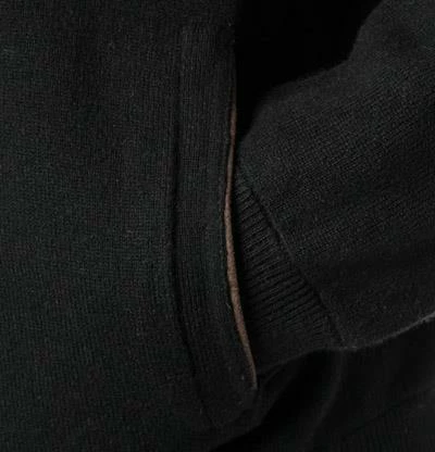 Polo Ralph Lauren Zip Cardigan 710716745/001 Merinowolle, Schwarz 5 Polo Ralph Lauren Zip Cardigan 710716745/001 Merinowolle, Schwarz – Bild 3
