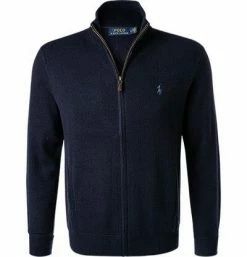 Polo Ralph Lauren Zip Cardigan 710716745/003 Merinowolle, Dunkelblau