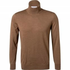 Gran Sasso Rolli 55157/14290/154 Rollkragenpullover, Merinowolle extrafein, Haselnuss meliert, Haselnuss