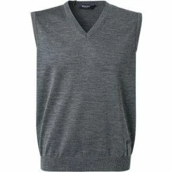 Maerz Pullunder 460000/588 Schurwolle, Dunkelgrau meliert, Steingrau